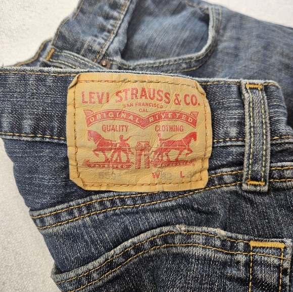 Levi's 559 Relaxed Straight Jeans 32x32 Blue Denim - Picture 5 of 9